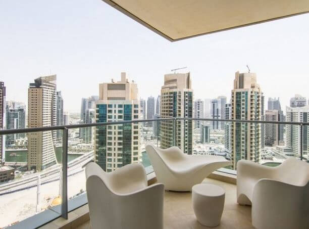 Trident Grand Residence - Balcony - Dubai Holiday Home