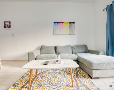 Restful 1BR at Mediterranean Discovery Gardens