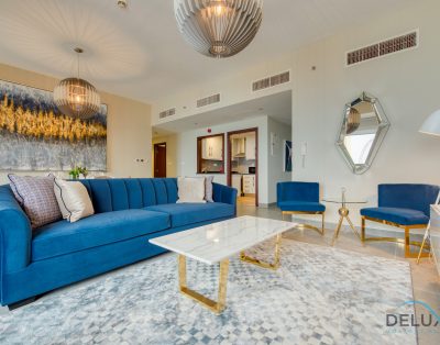 Изысканные двуспальные апартаменты с комнатой помощника в Amwaj 4 JBR