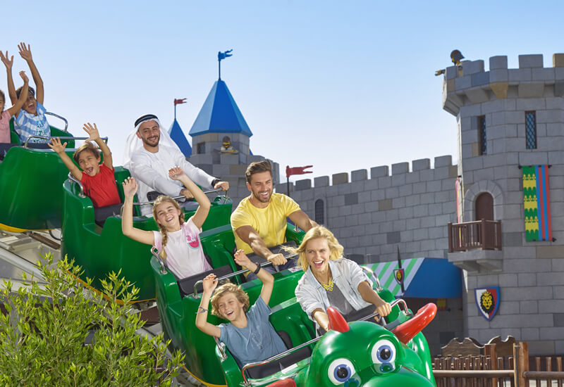 roller coaster shot at Dubai Parks and Resorts 