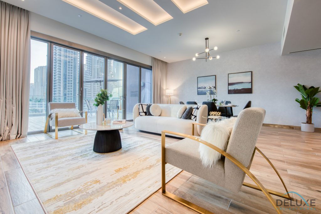 Лучезарный лофт 2BR в The Residence Marina Gate 2