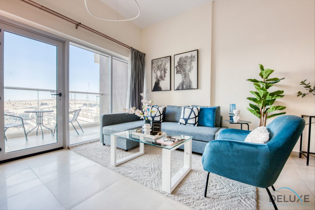 Очаровательный 1BR в Azizi Samia