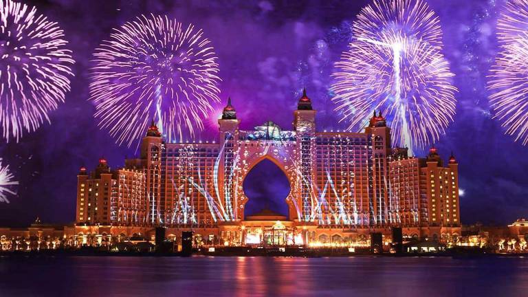 Photo of Fireworks from across The Palm Jumeirah Dubai