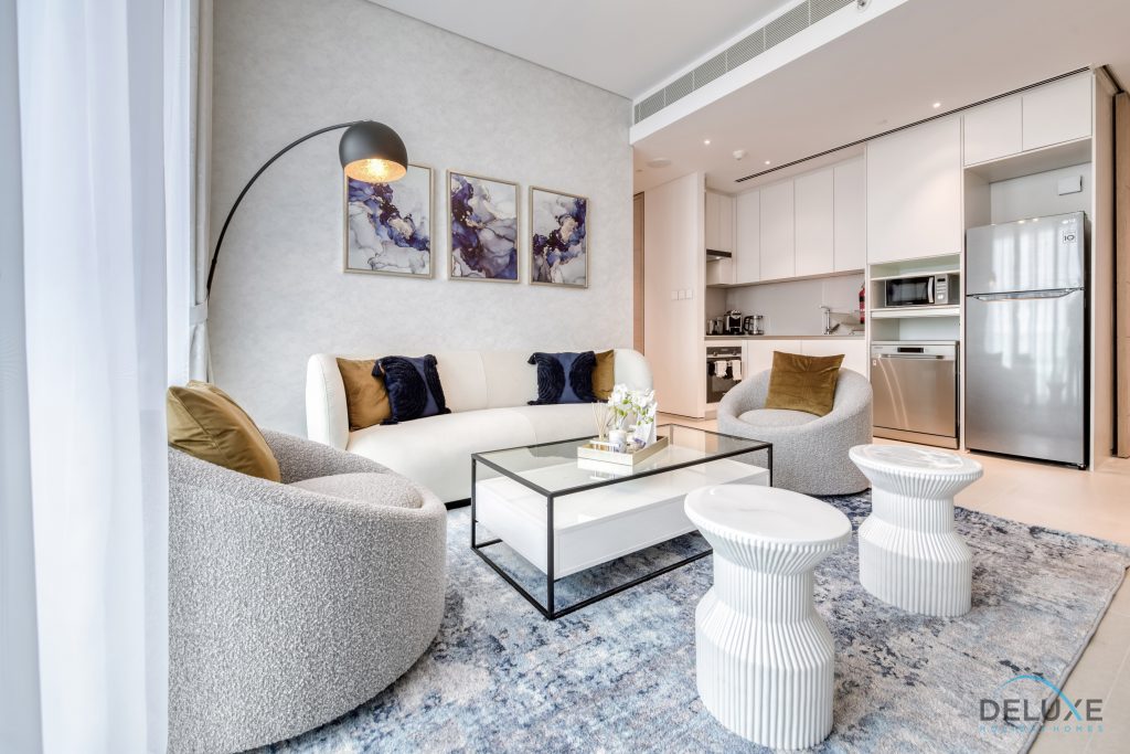 Изысканный 1BR в The Address Residences
