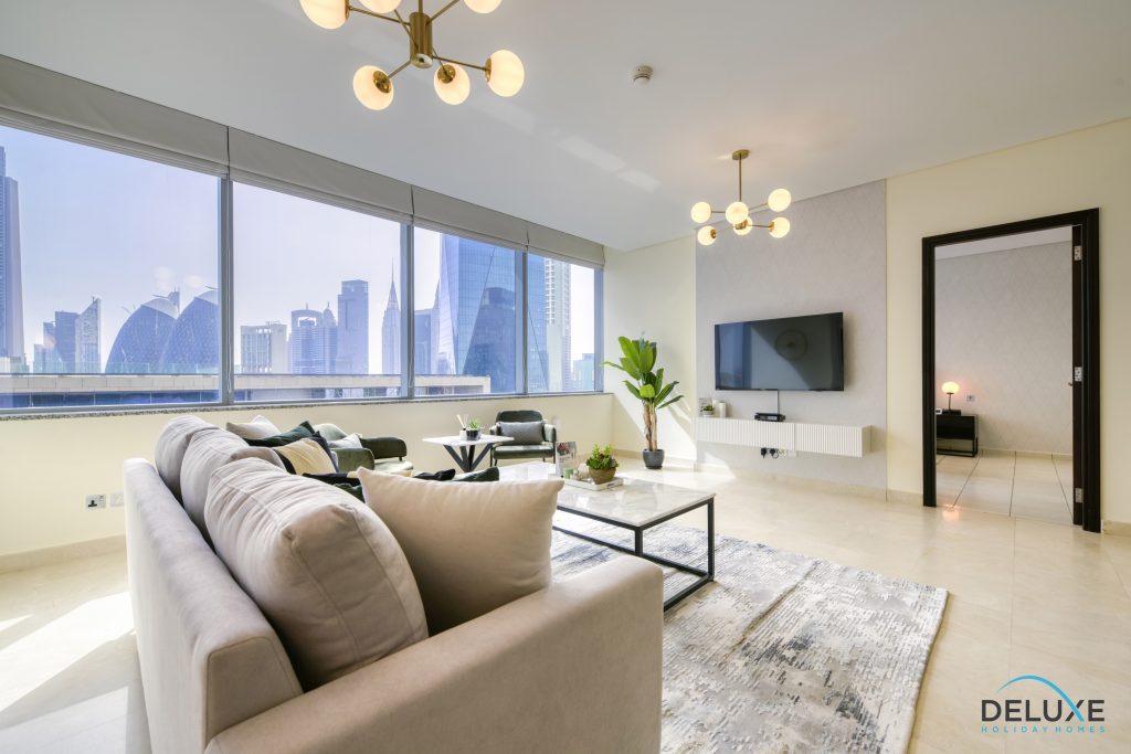 Светлый 1BR в Sky Gardens