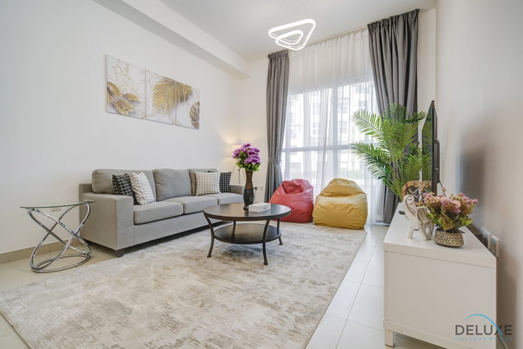 Спокойный 1BR в Al Khail Heights