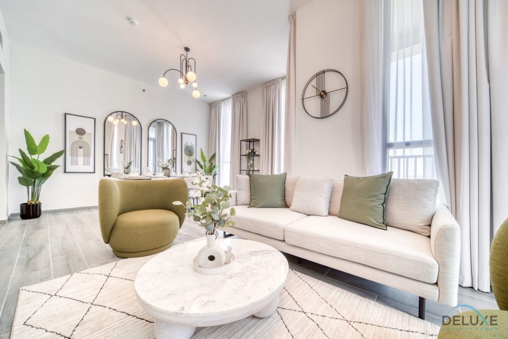 Тихий 2BR с комнатой помощника в Mesk 1 Midtown