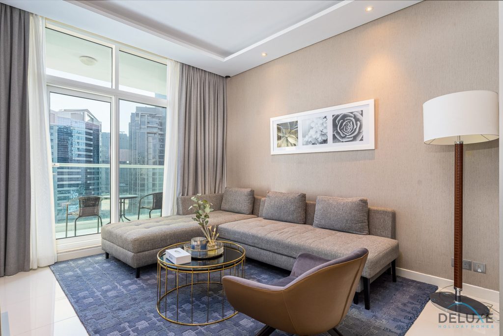 شقة متطورة بغرفتي نوم في DAMAC Privé B
