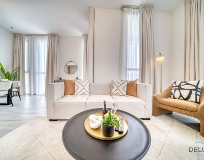 Charming 2BR w/ Assistant’s Room at Mesk 1 Midtown Dubai Production City
