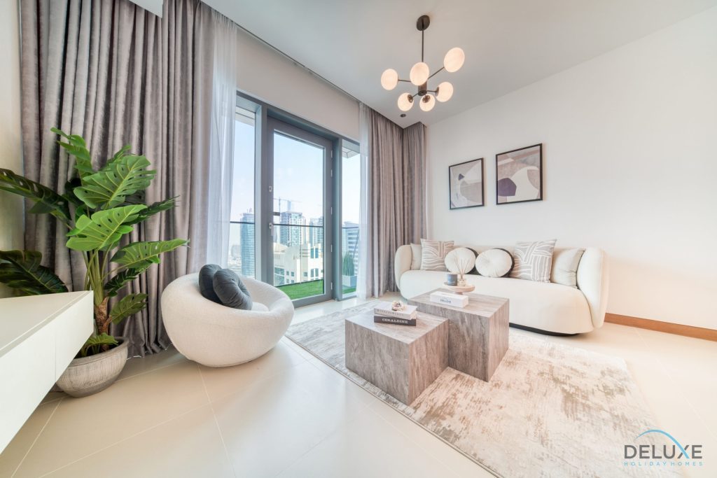 غرفة نوم واحدة رائعة مع غرفة مساعد في Vida Residences