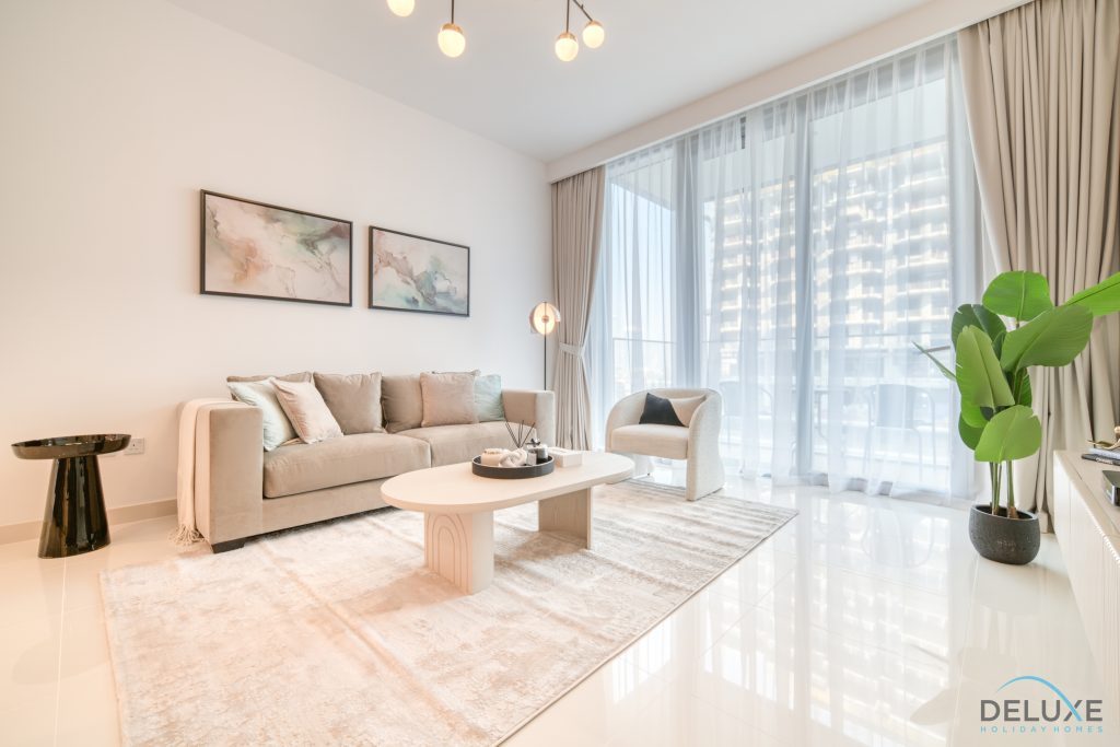 Urban 1BR at Beach Isle Tower 2 إعمار بيتشفرونت