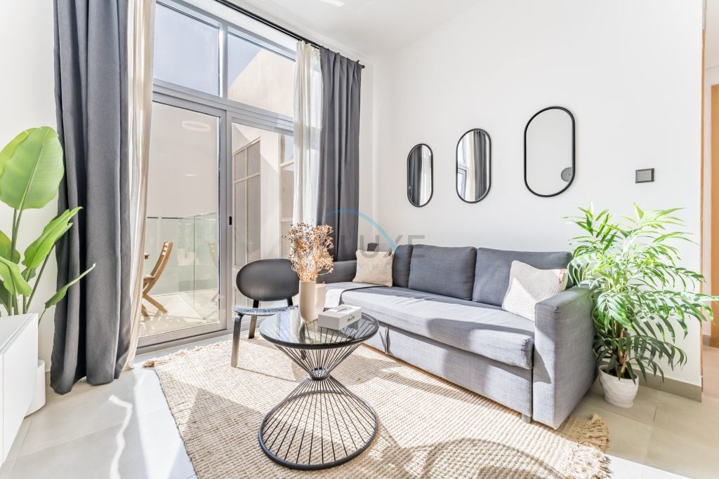 Balcony Offering Community Views 1BR with Assistant Room, Walking Distance to Community Park , Pantheon Elysee