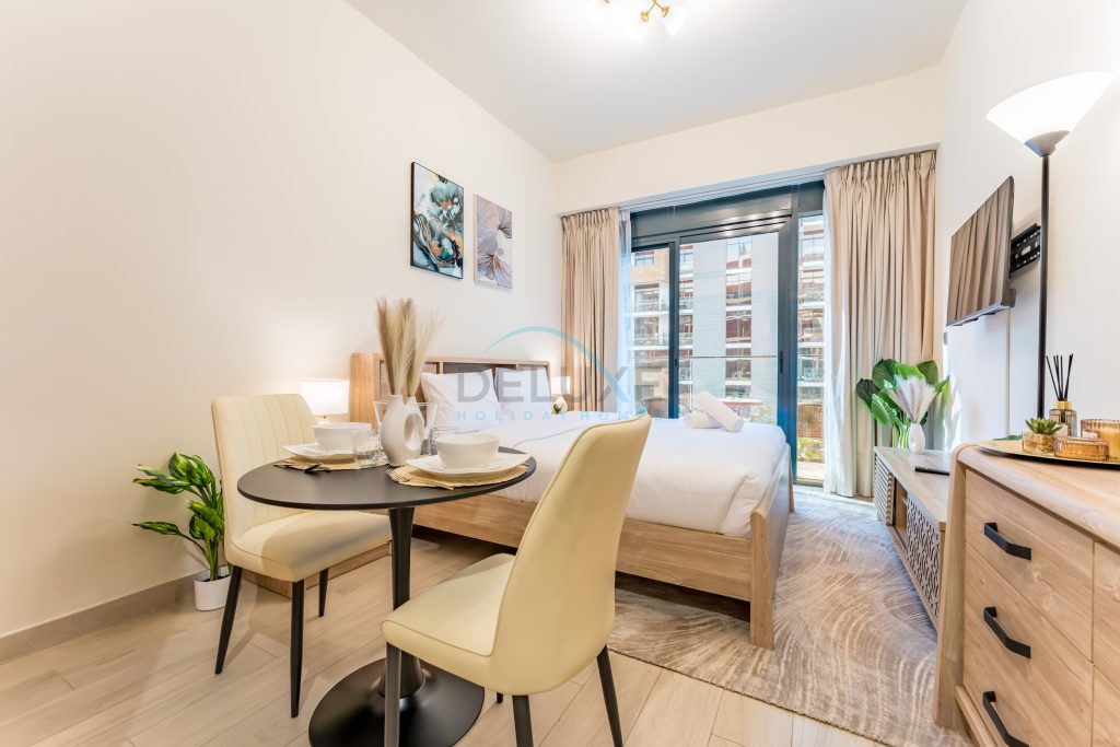 Studio with Pool and Community View, Near Soho Garden DXB and Meydan Golf Club, Azizi Riviera 43