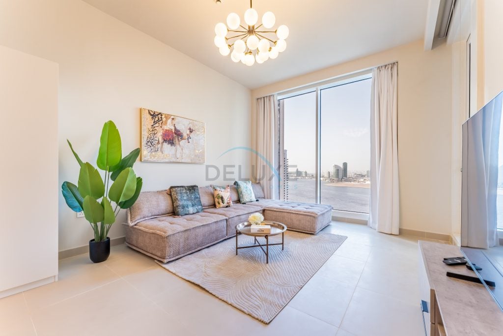 High-Rise 1BR with Stunning Creek Views,Near to Dubai Creek Tower Viewpoint, Harbour Gate Tower 2
