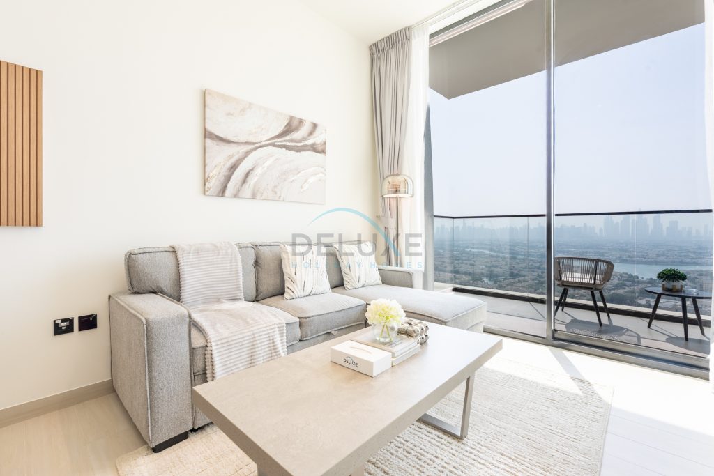 High-Floor 1BR with Balcony Overlooking the Lake, Minutes from the Park, Binghatti Onyx
