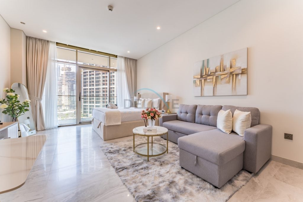 Furnished Studio with Burj Khalifa View, Near Dubai Water Canal, with Easy Access to Downtown, Peninsula Five – 3