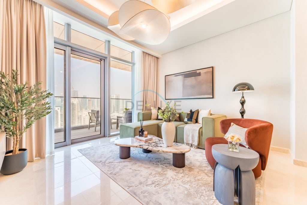 Breathtaking Burj Khalifa Views from a High-Floor 3BR with an Assistant Room, Just Minutes from Dubai Mall and Downtown Attractions, Imperial Avenue