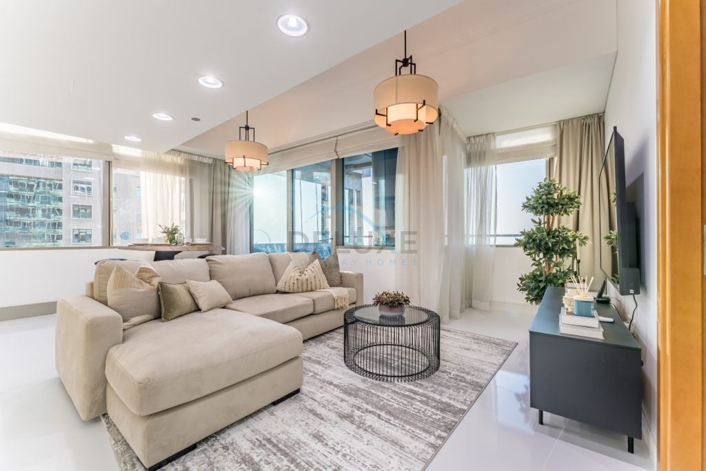 3BR с видом на море, в нескольких минутах ходьбы от Marina Walk и JBR Beach, с легким доступом к трамваю и метро – Ocean Heights