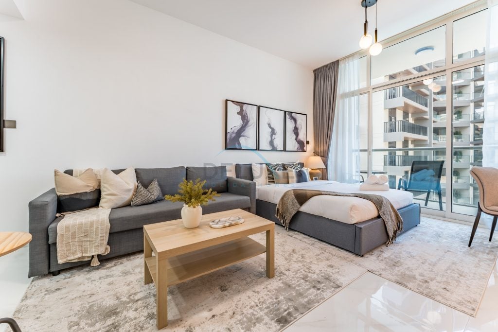 Studio with Balcony and Views, Walk to Butterfly Garden, Just 20-Minute Drive to JBR Beaches, Uniestate Supreme Residence