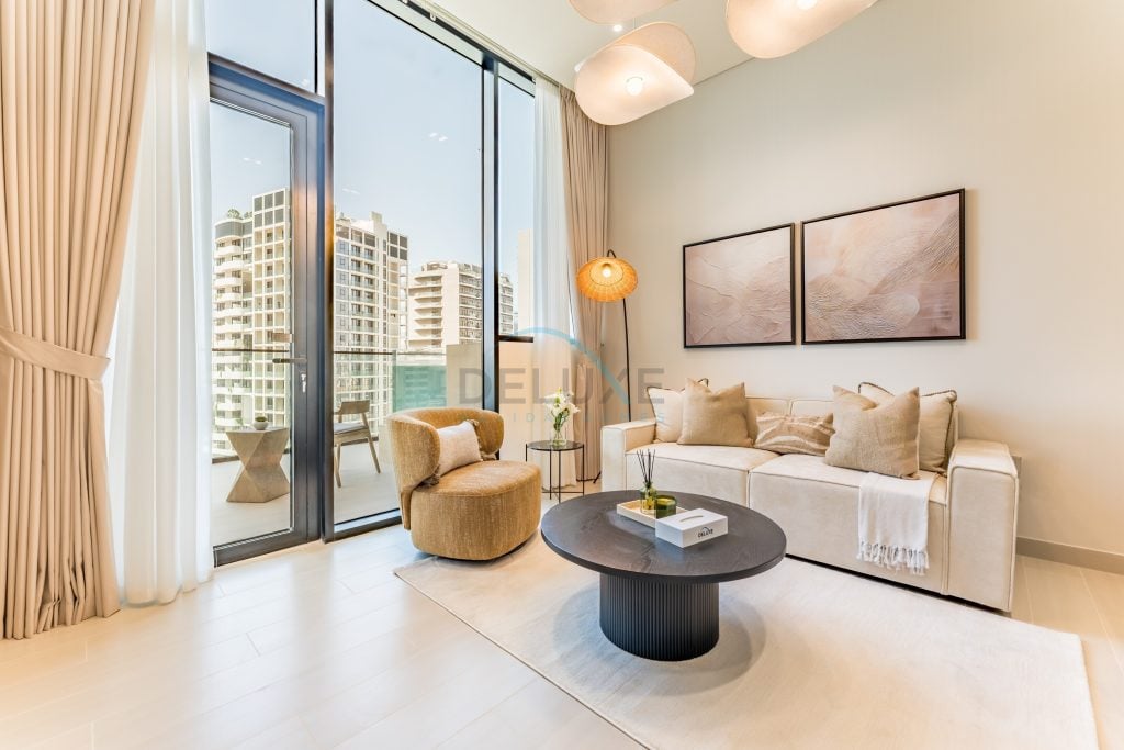 1BR Oasis Featuring a Private Mini Pool on the Balcony with Community Views, Near Parks, Binghatti Royale