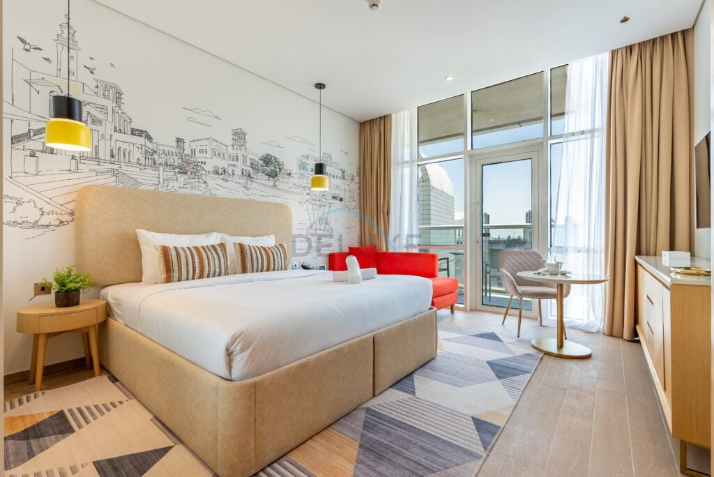 Serene Skyline View Studio Near JVT Park with Seamless Access to Sheikh Mohammed Bin Zayed Road, Terhab Hotel & Towers Tower 1