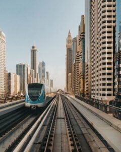 public transportation in Dubai. Dubai metro