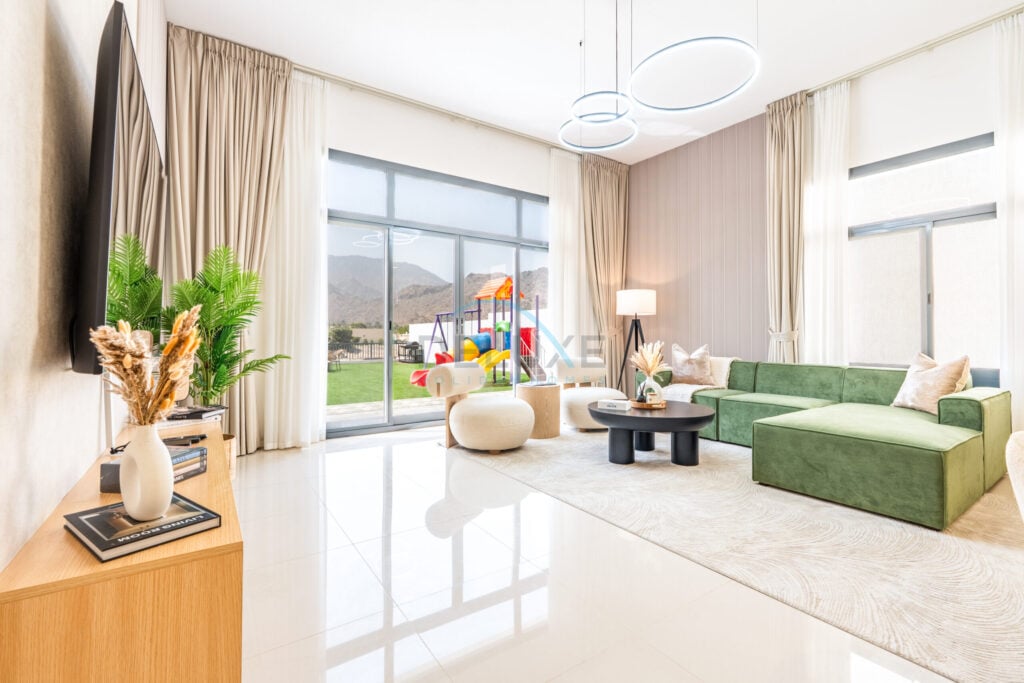 Sea and Mountain Views 4BR Plus Assistant Room with Own Kids’ Play Area, Spacious Outdoor Lounge and BBQ, Al Dana Island